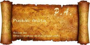 Puskás Anita névjegykártya
